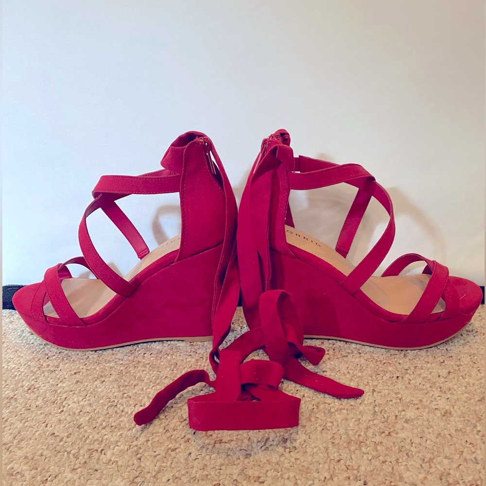 Torrid Lace wedges - Brand New
